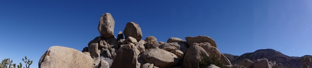Photo: Joshua Tree panorama with Headstone Rock